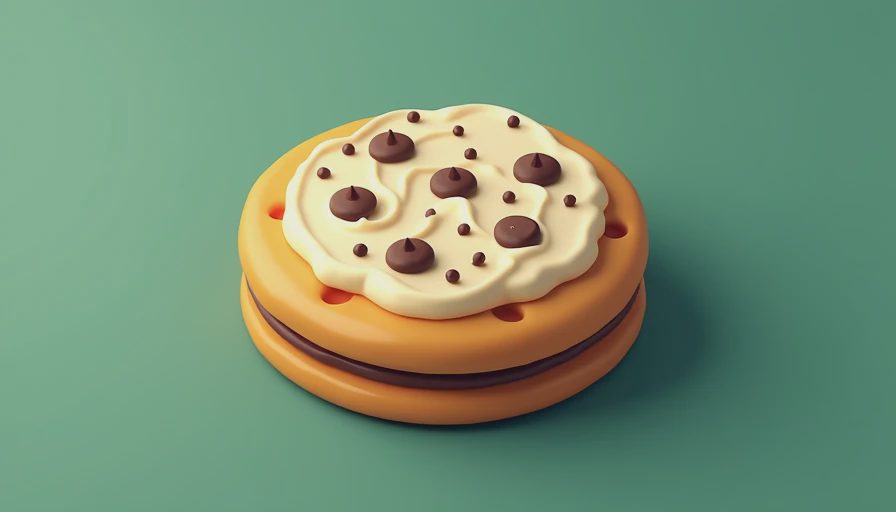 Visual context for cookies and cream cookies