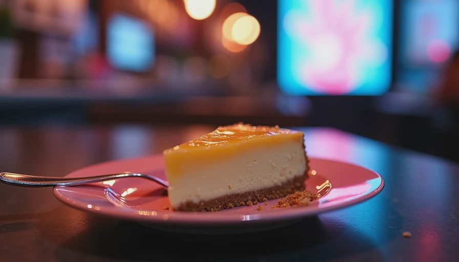Illustration for lemon cheesecake recipe