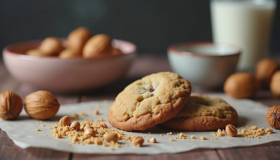 Illustration for macadamia cookie