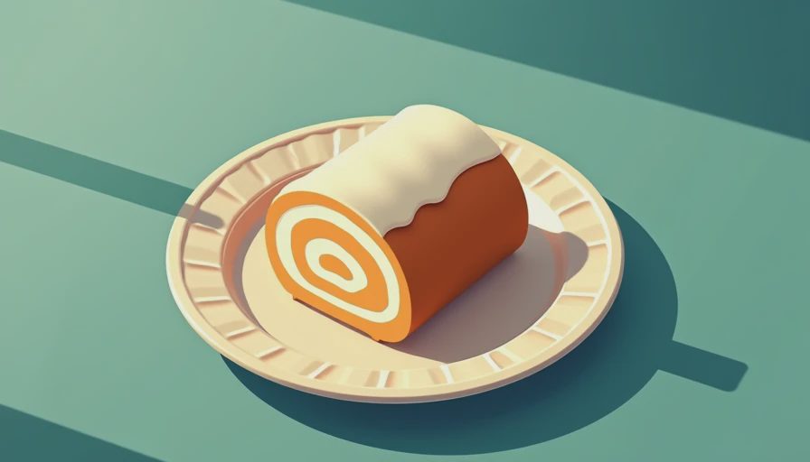 Illustration for cake roll