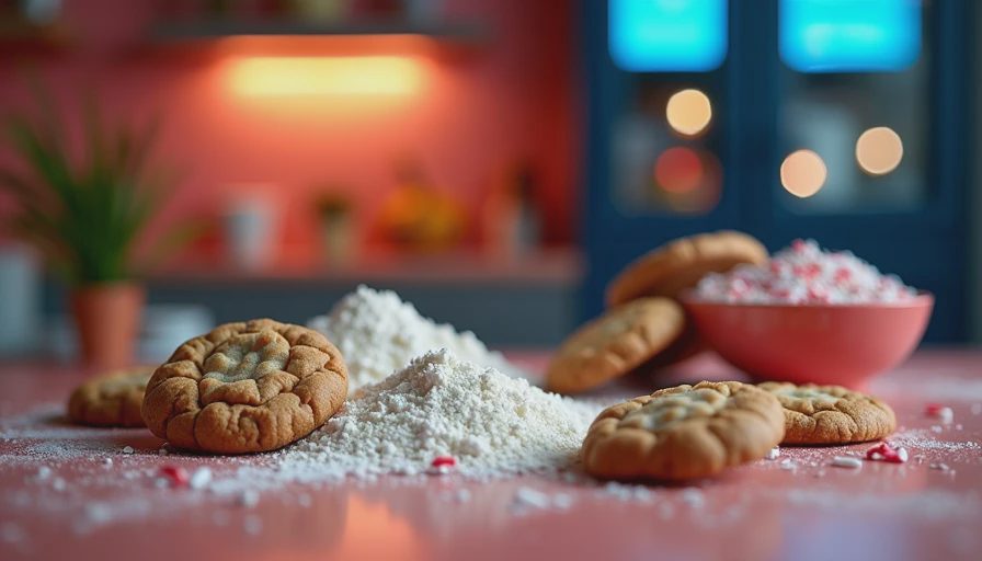 Visual context for sprinkle cookie recipe