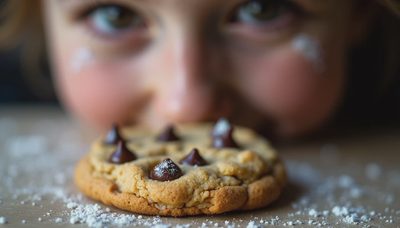 Chocolate Chip Peanut Butter Cookies with Less Sugar and Same Joy