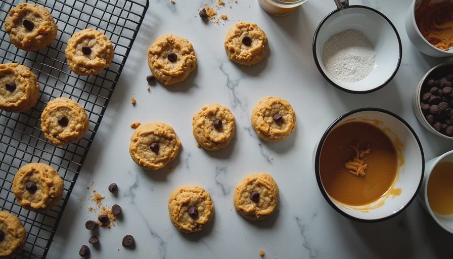 Visual context for chocolate chip peanut butter cookies