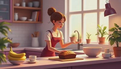 Banana Coffee Cake With Less Sugar and Same Joy