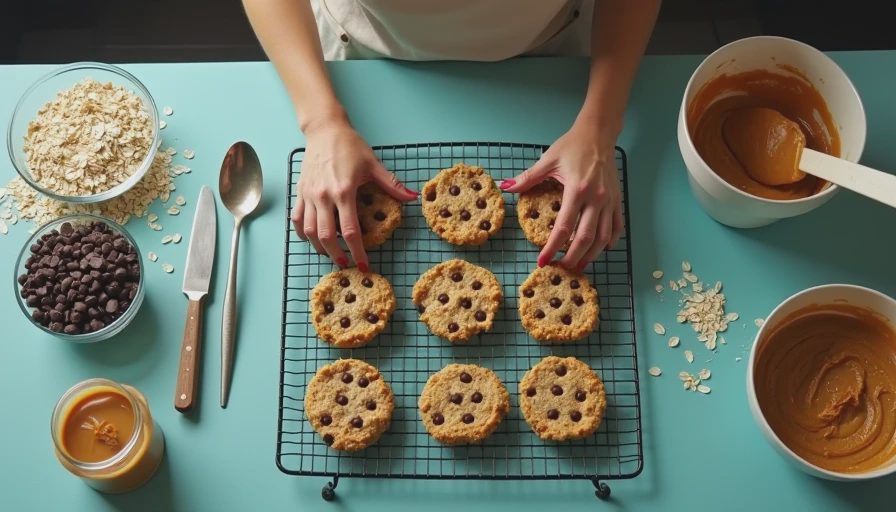 Visual context for peanut butter oatmeal chocolate chip cookies