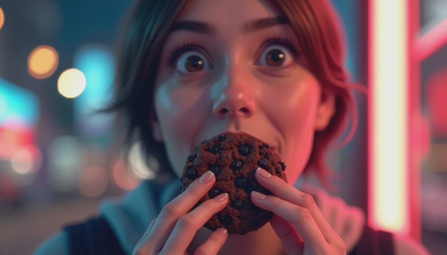 Illustration for triple chocolate cookies